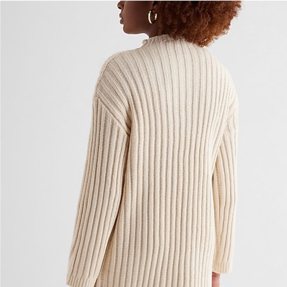 NWT Express Cable Knit Mock Neck Long Sleeve
Mini Sweater Dress, Size XL - Picture 4 of 6